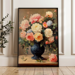 Floral 1238 Canvas Art 60 x 40 cm / Black