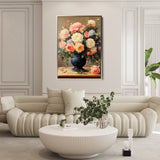 Floral 1238 Canvas Art 60 x 40 cm / Black