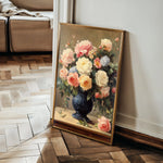 Floral 1238 Canvas Art 60 x 40 cm / Black