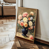 Floral 1238 Canvas Art 60 x 40 cm / Black