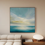 Abstract 1239 Canvas Art 60 x 60 cm / Black