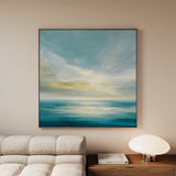 Abstract 1239 Canvas Art 60 x 60 cm / Black