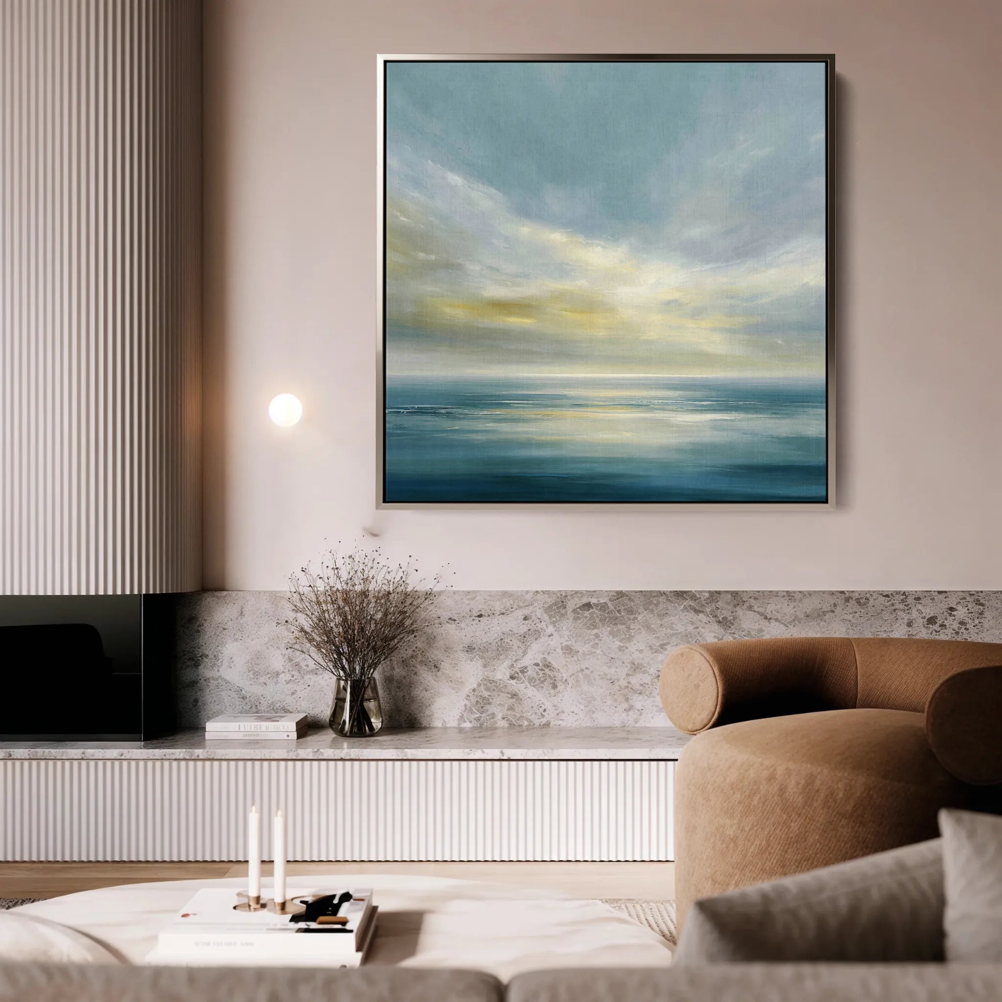 Abstract 1239 Canvas Art 60 x 60 cm / Black