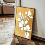 Floral 1239 Canvas Art 60 x 40 cm / Black
