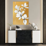Floral 1239 Canvas Art 60 x 40 cm / Black