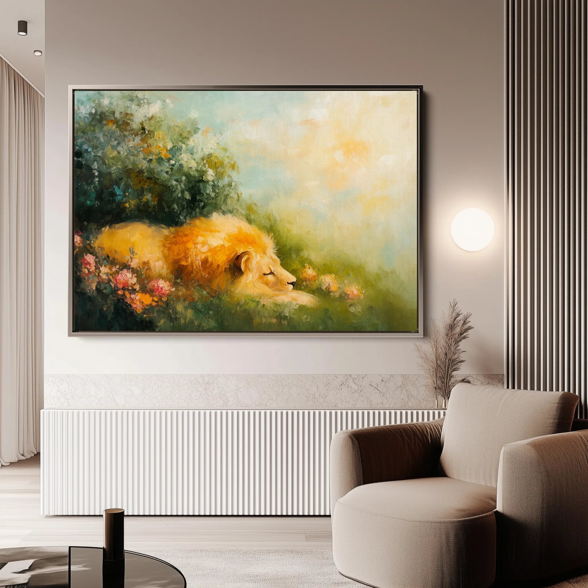 Animals 124 Canvas Art 60 x 40 cm / Black