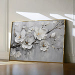 Floral 124 Canvas Art 60 x 40 cm / Black