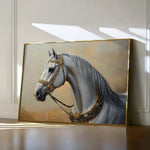 Horses 124 Canvas Art 60 x 40 cm / Black