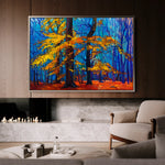 Landscape 124 Canvas Art 60 x 40 cm / Black