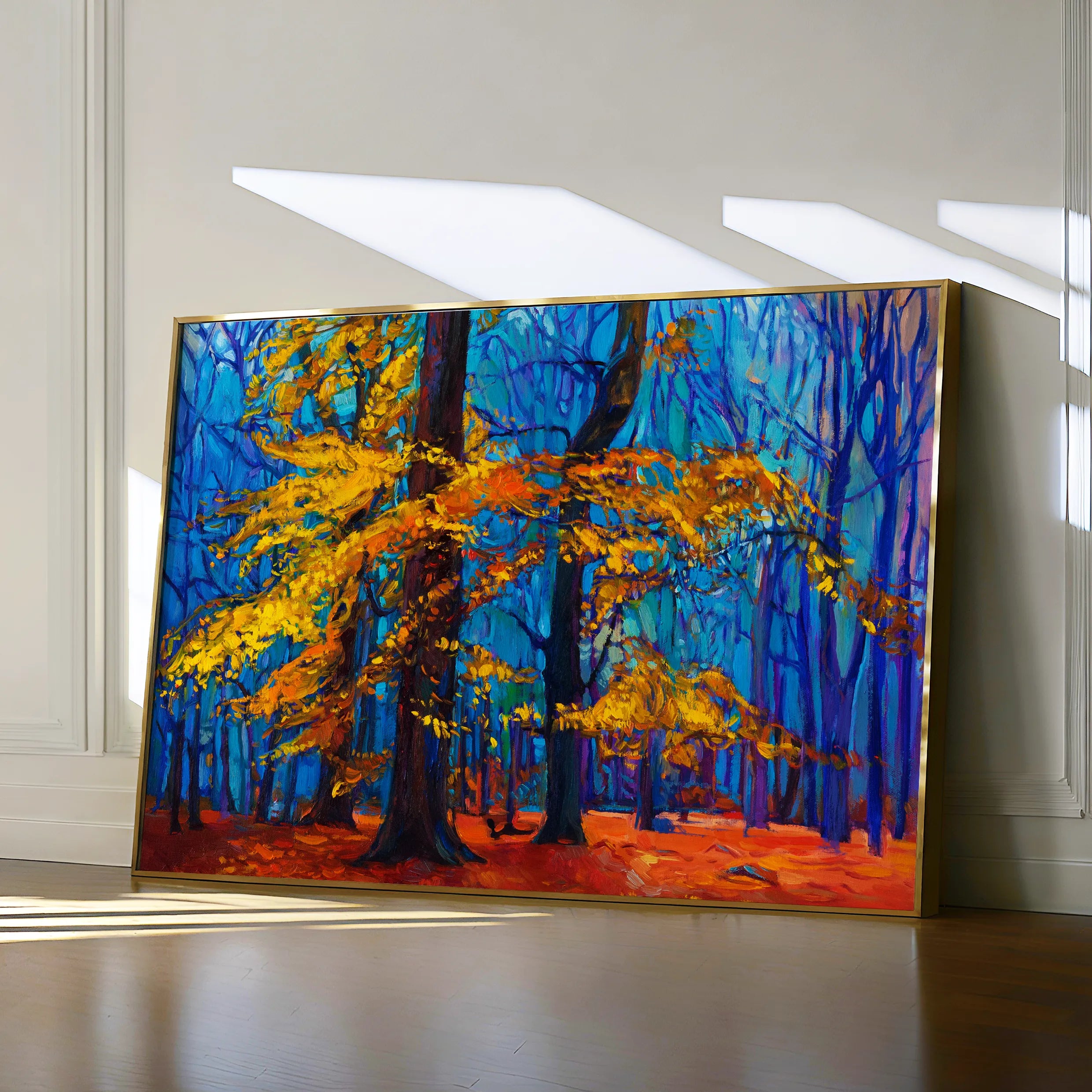 Landscape 124 Canvas Art 60 x 40 cm / Black