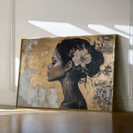 Portrait 124 Canvas Art 60 x 40 cm / Black