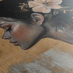 Portrait 124 Canvas Art 60 x 40 cm / Black