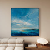 Abstract 1240 Canvas Art 60 x 60 cm / Black