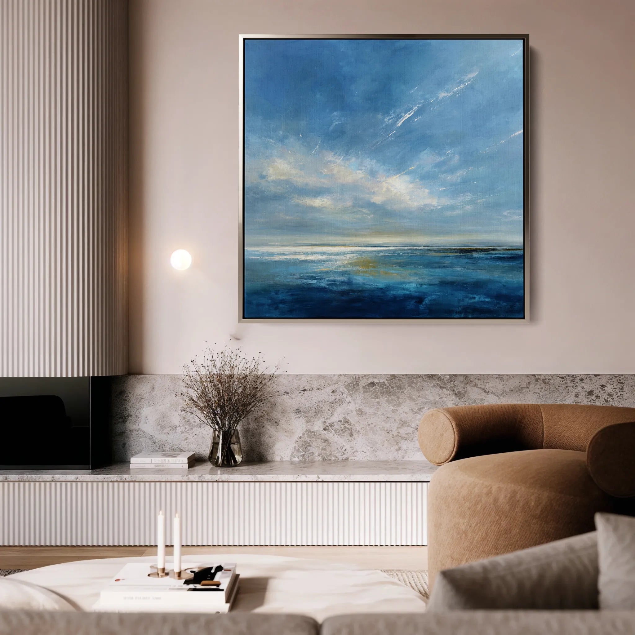 Abstract 1240 Canvas Art 60 x 60 cm / Black