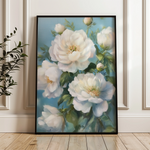 Floral 1240 Canvas Art 60 x 40 cm / Black