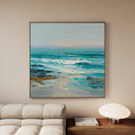 Abstract 1241 Canvas Art 60 x 60 cm / Black