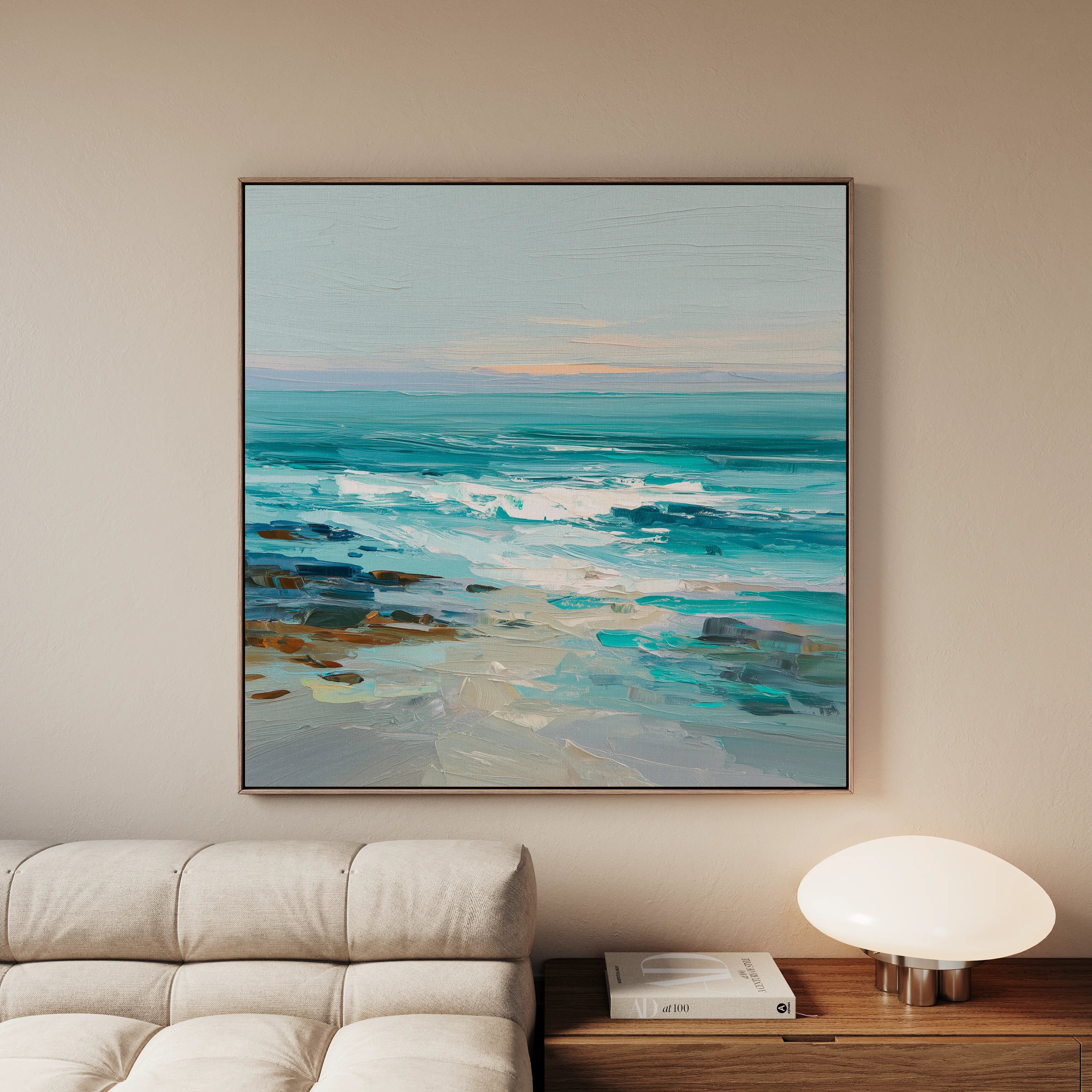 Abstract 1241 Canvas Art 60 x 60 cm / Black