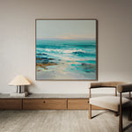 Abstract 1241 Canvas Art 60 x 60 cm / Black