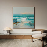Abstract 1241 Canvas Art 60 x 60 cm / Black