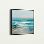 Abstract 1241 Canvas Art 60 x 60 cm / Black