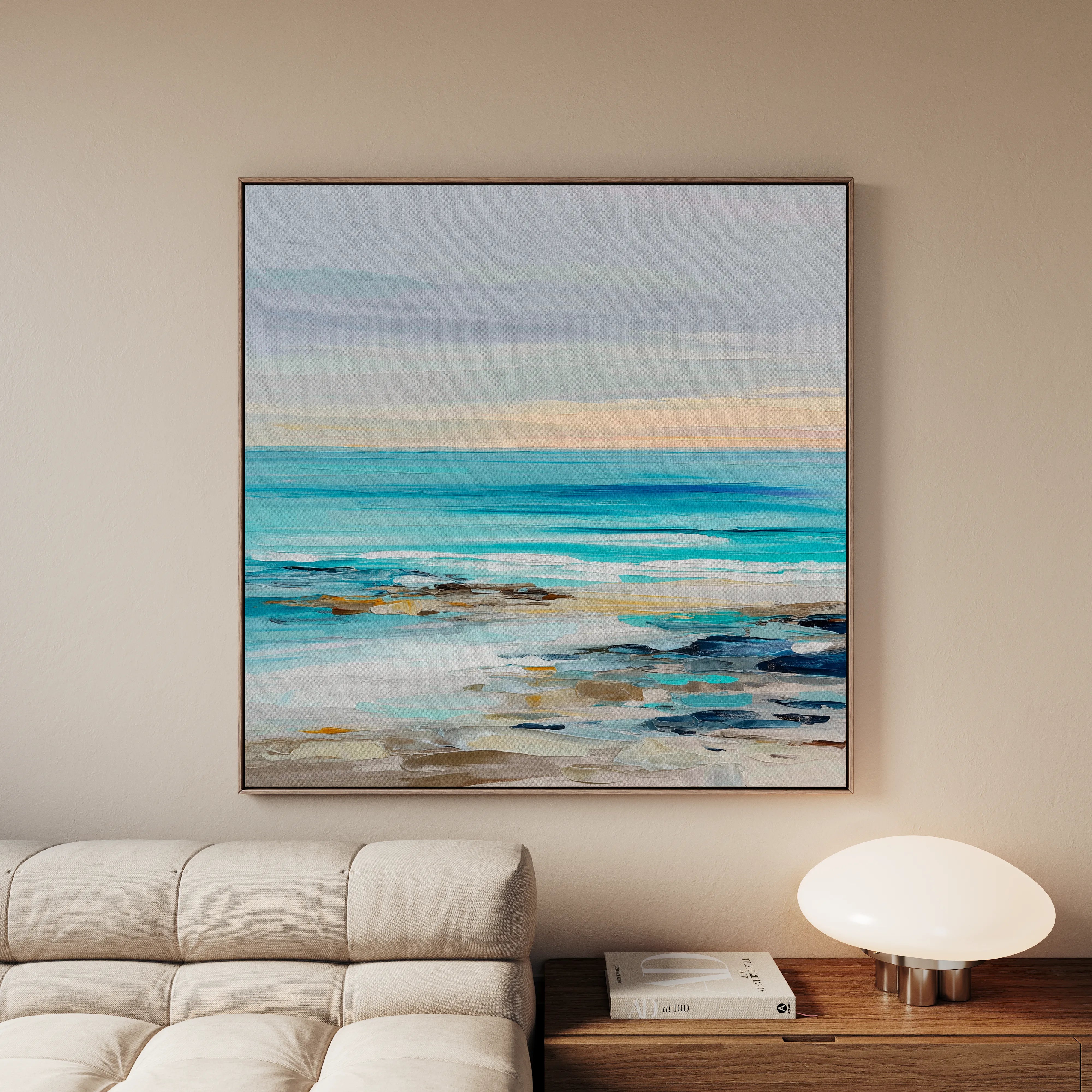 Abstract 1242 Canvas Art 60 x 60 cm / Black