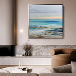 Abstract 1242 Canvas Art 60 x 60 cm / Black