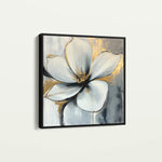 Floral 1242 Canvas Art 60 x 60 cm / Black
