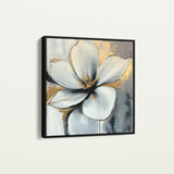 Floral 1242 Canvas Art 60 x 60 cm / Black