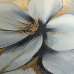 Floral 1242 Canvas Art 60 x 60 cm / Black