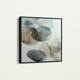 Abstract 1243 Canvas Art 60 x 60 cm / Black