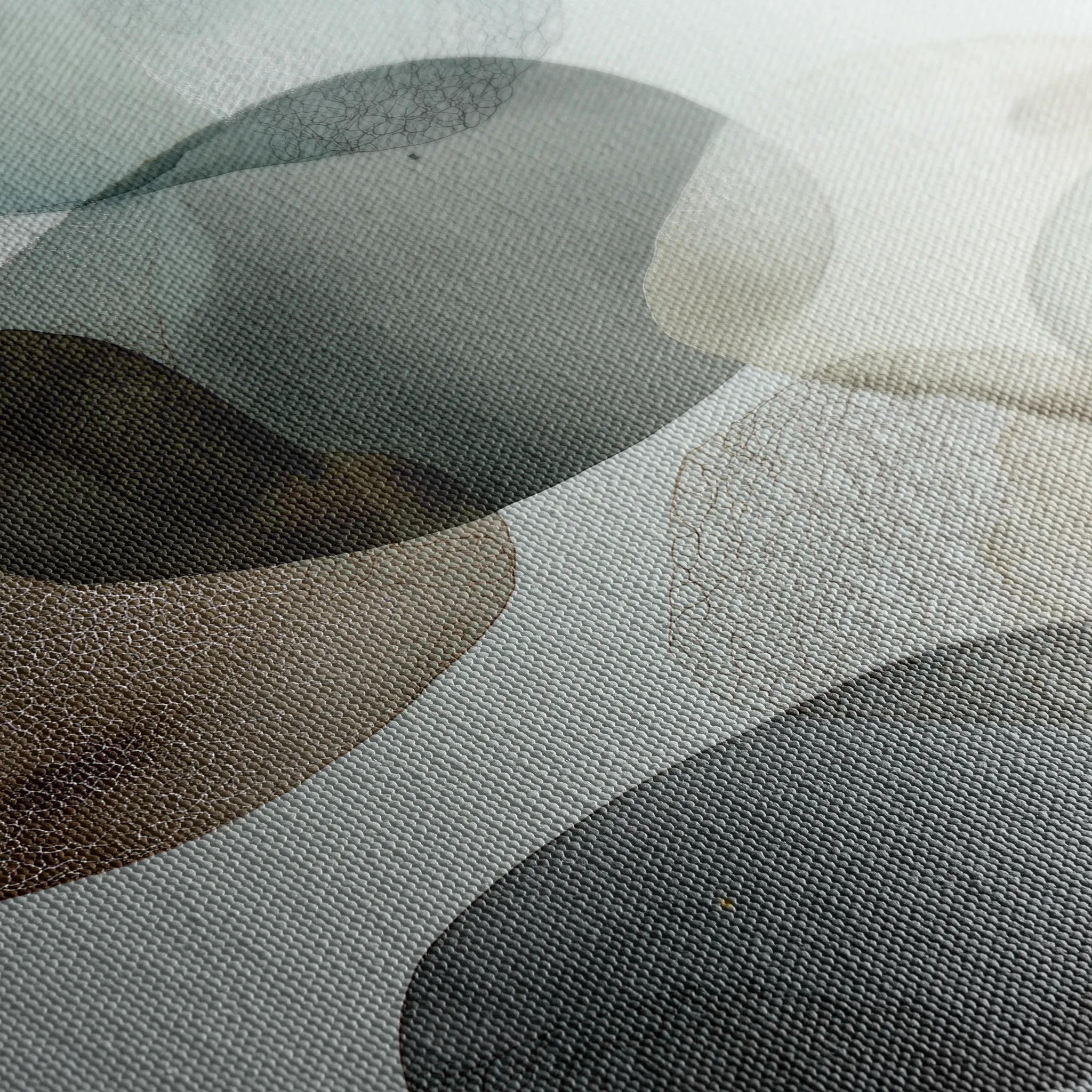 Abstract 1243 Canvas Art 60 x 60 cm / Black
