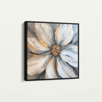 Floral 1243 Canvas Art 60 x 60 cm / Black