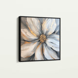 Floral 1243 Canvas Art 60 x 60 cm / Black