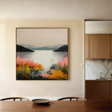 Abstract 1244 Canvas Art 60 x 60 cm / Black