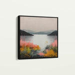 Abstract 1244 Canvas Art 60 x 60 cm / Black