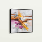 Abstract 1245 Canvas Art 60 x 60 cm / Black