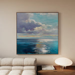 Abstract 1246 Canvas Art 60 x 60 cm / Black