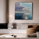 Abstract 1246 Canvas Art 60 x 60 cm / Black