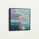 Abstract 1246 Canvas Art 60 x 60 cm / Black