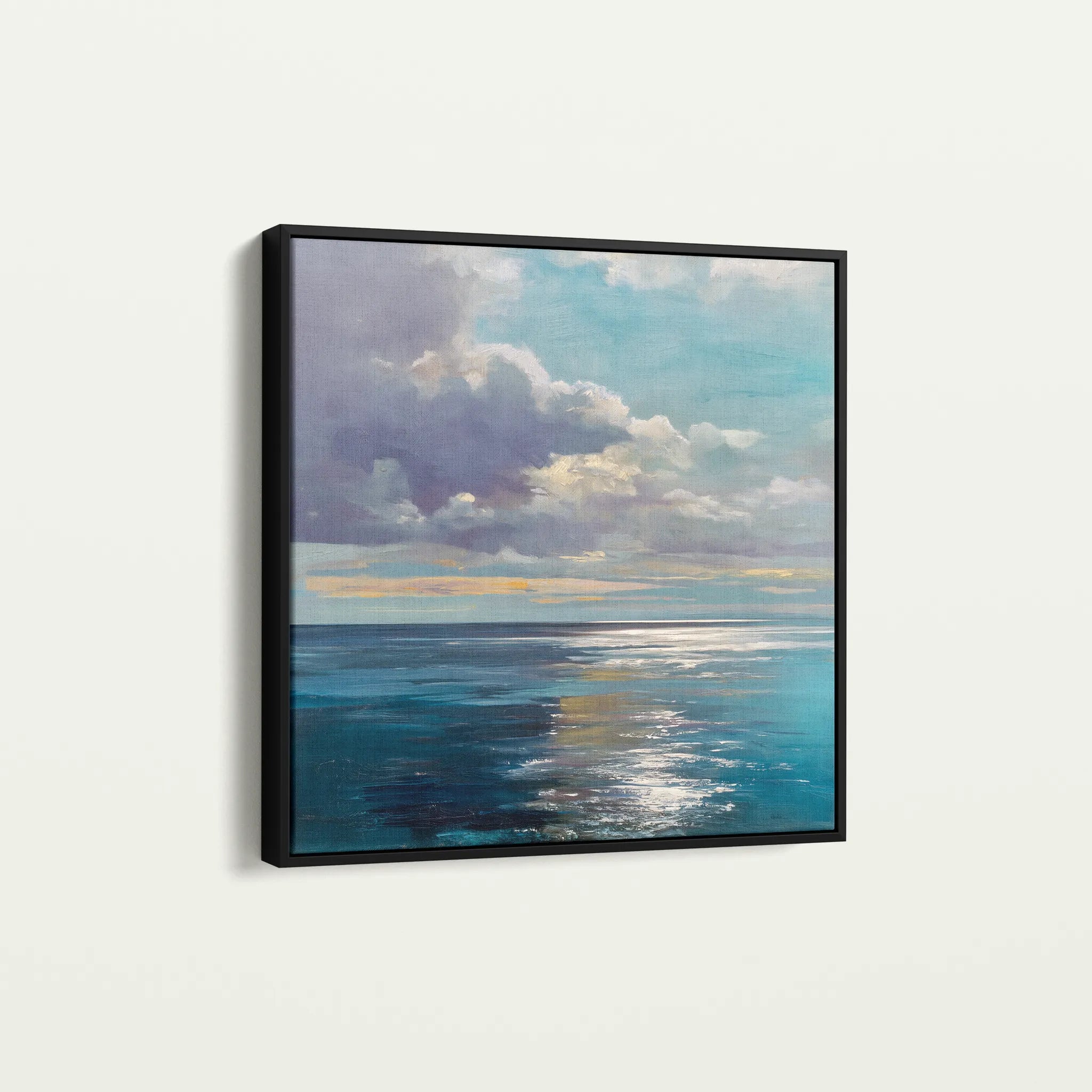 Abstract 1246 Canvas Art 60 x 60 cm / Black