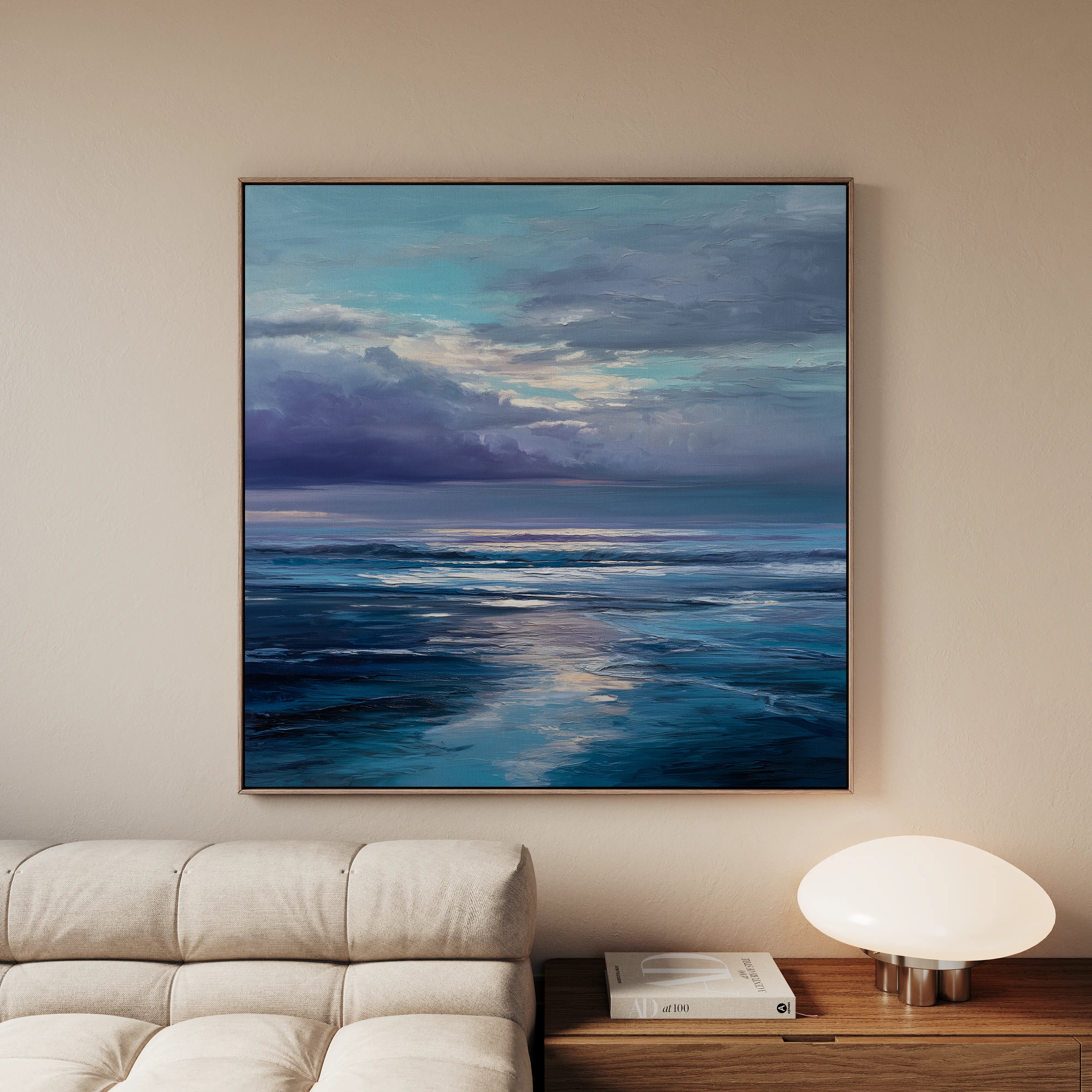 Abstract 1247 Canvas Art 60 x 60 cm / Black