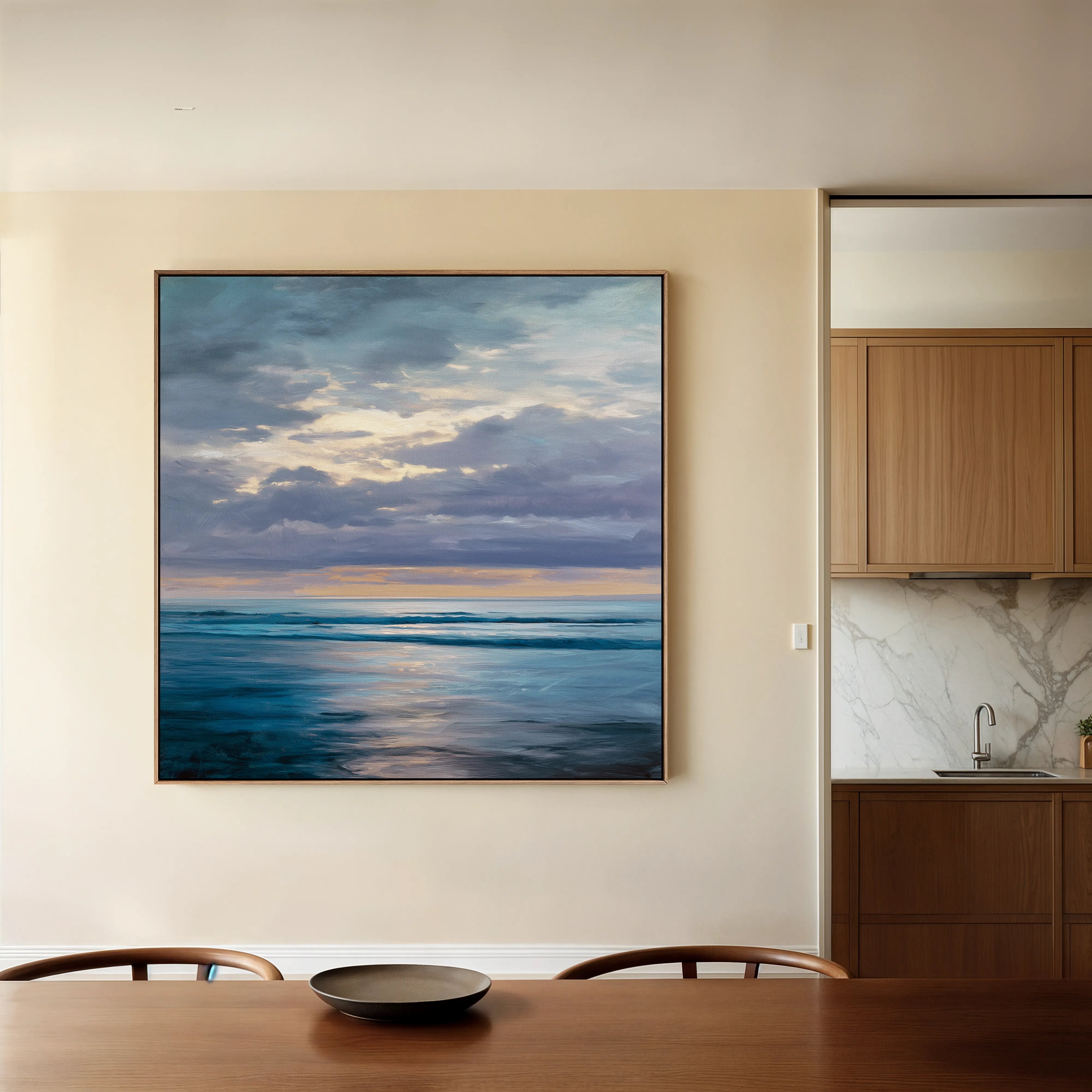 Abstract 1248 Canvas Art 60 x 60 cm / Black