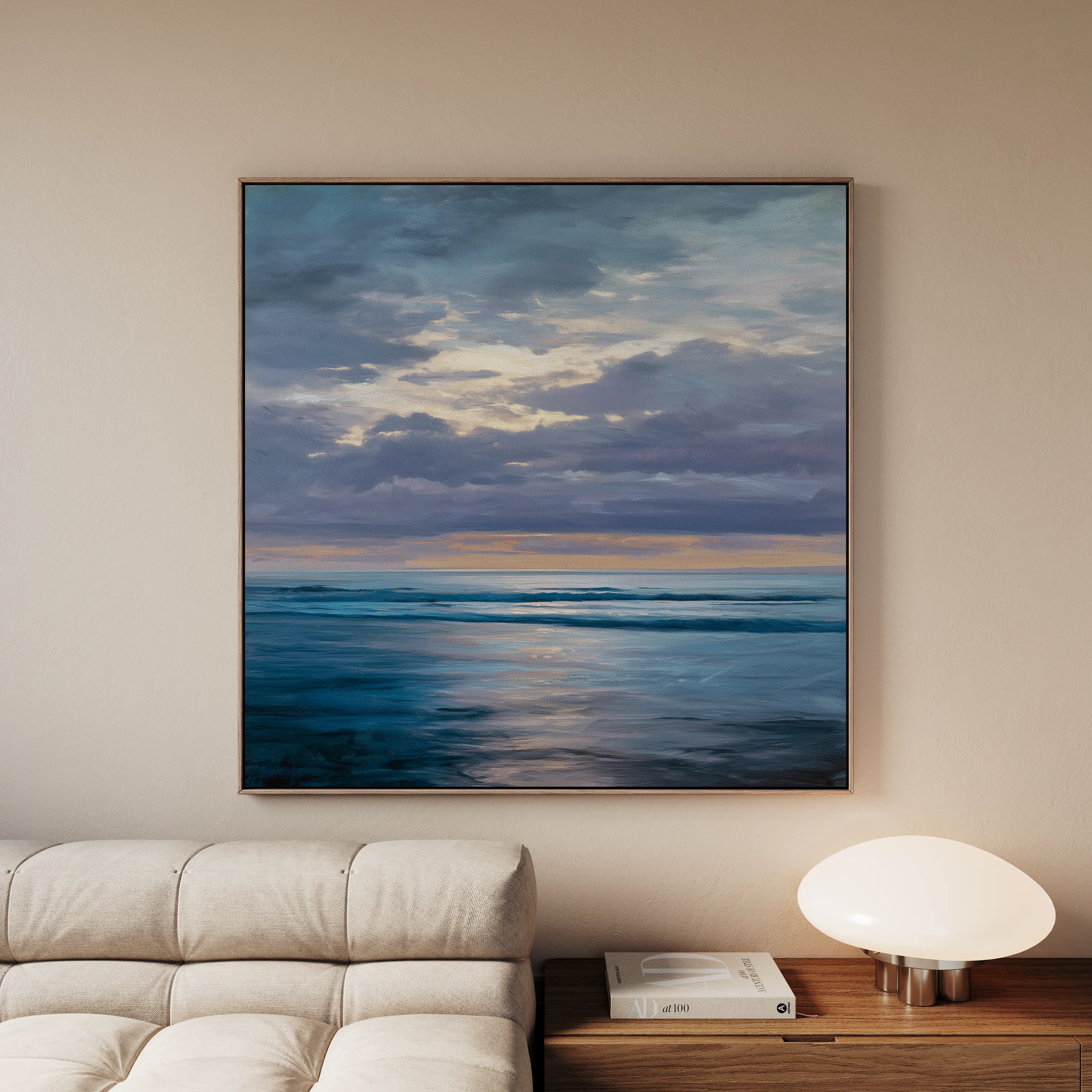 Abstract 1248 Canvas Art 60 x 60 cm / Black