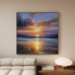 Abstract 1249 Canvas Art 60 x 60 cm / Black