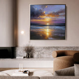 Abstract 1249 Canvas Art 60 x 60 cm / Black