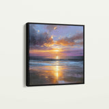 Abstract 1249 Canvas Art 60 x 60 cm / Black