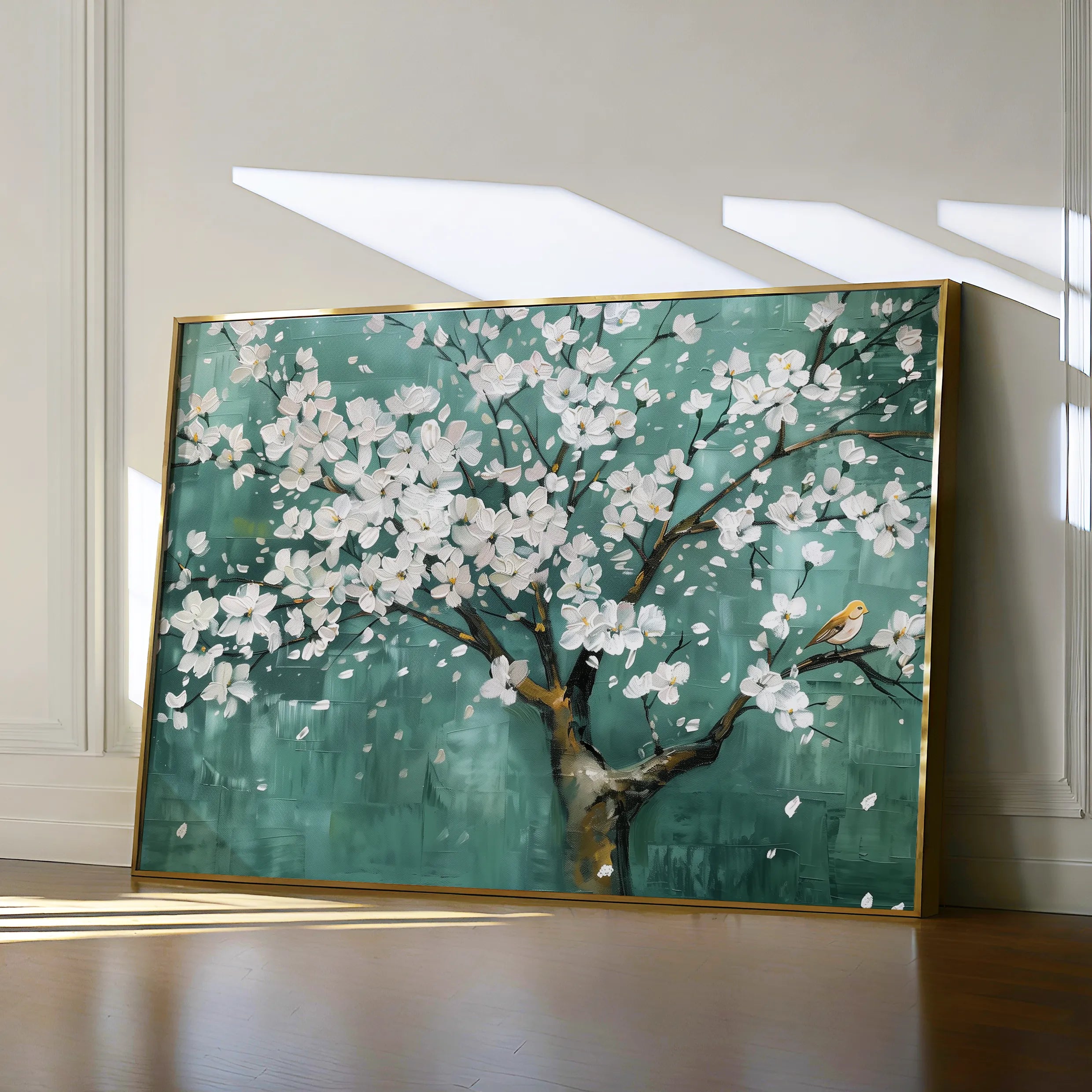 Floral 125 Canvas Art 60 x 40 cm / Black