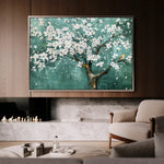 Floral 125 Canvas Art 60 x 40 cm / Black