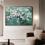 Floral 125 Canvas Art 60 x 40 cm / Black