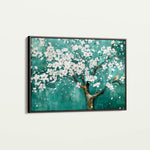 Floral 125 Canvas Art 60 x 40 cm / Black